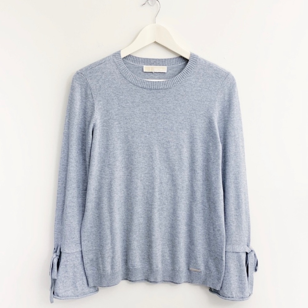 MICHAEL KORS Bell Sleeve Crew Neck Sweater